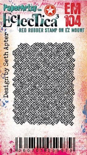 PaperArtsy Eclectica3 Mini Stamp Woven designed by Seth Apter (EM104)