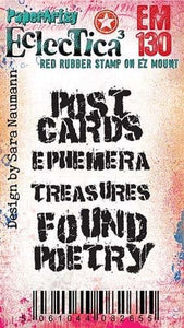 PaperArtsy Eclectica Stamp Set Number 130 designed by Sara Naumann (EM130)