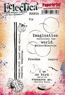 PaperArtsy Eclectica3 Stamp Set Fly by Sara Naumann (ESN28)