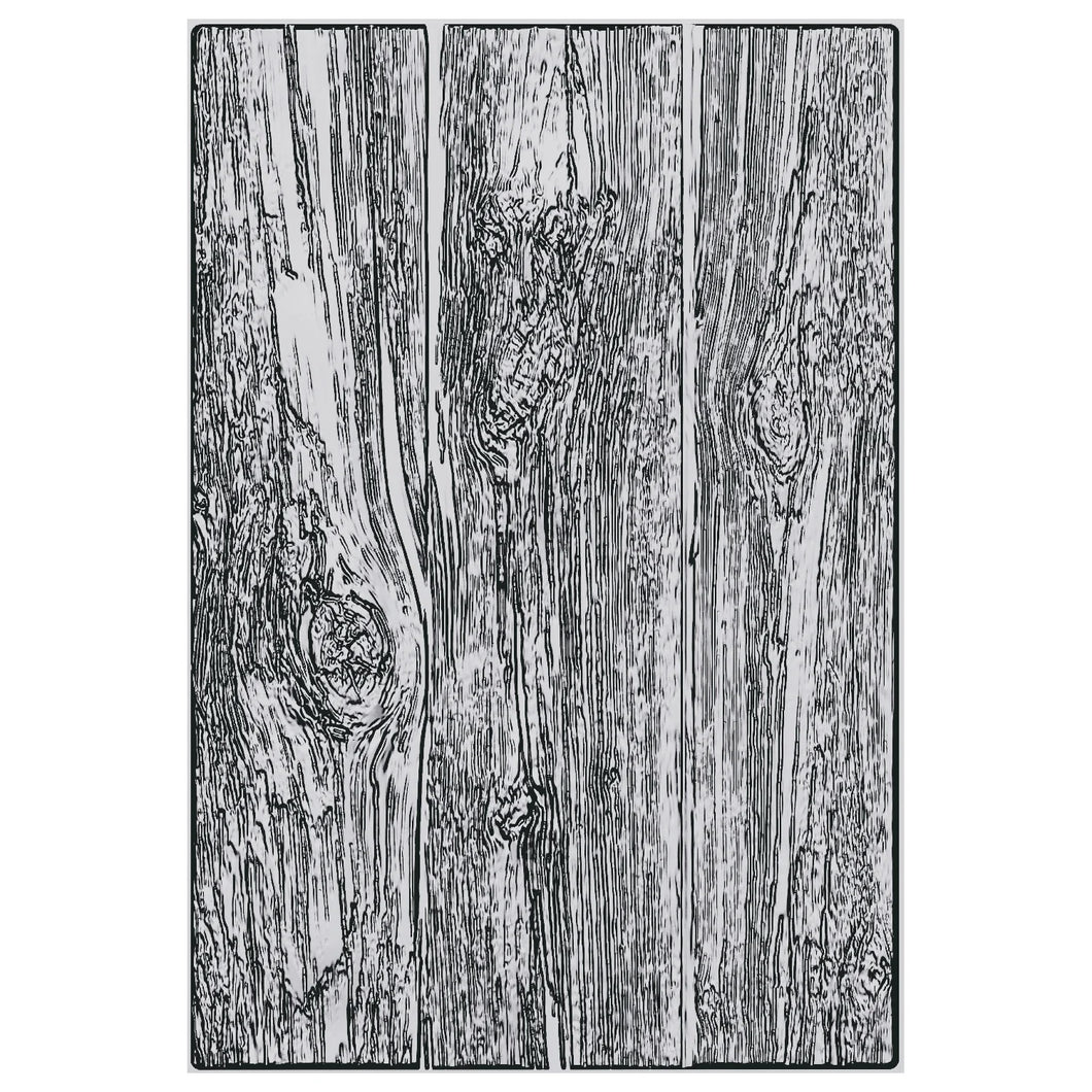 Sizzix 3-D Texture Fades Embossing Folder - Lumber Large/A5 by Tim Holtz 666884