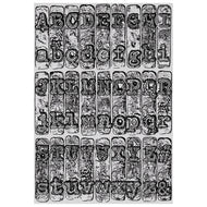 Sizzix 3-D Texture Fades Embossing Folder - Typewriter Large/A5 by Tim Holtz 666885