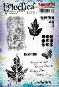 Paper Artsy Eclectica3 Rubber Stamp Set  by Lin Brown (ELB32)