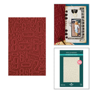 Preorder Spellbinders Turn the Page Number Field 3D Embossing Folder by Esther Glas (E3D-186)