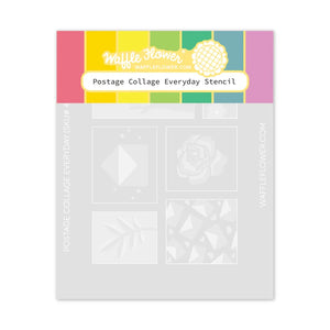 Waffle Flower Postage Everyday Stencil (421394)