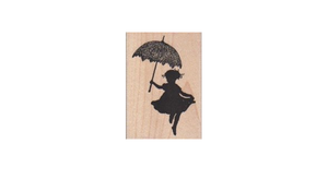 Impression Obsession Rubber Stamp Puddle Jump by Dina Kowal (F13329)