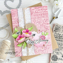 Load image into Gallery viewer, Vintage Flora - 5x6 Rubber Cling Background Stamp
