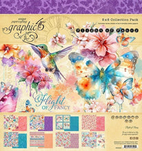 Load image into Gallery viewer, Graphic 45 Papercrafting Paper 8" x 8" Paper Pad - Flight of Fancy (4502853)
