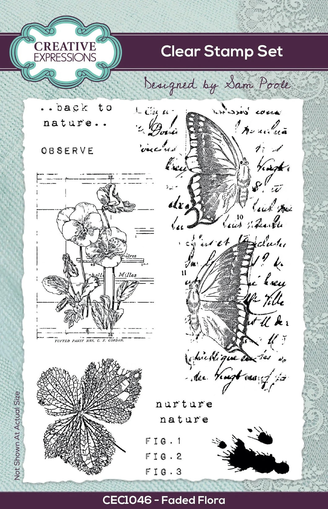 Creative Expressions Clear Stamp Set Faded Flora (CEC1046)