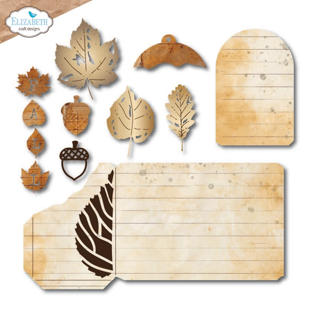 Elizabeth Craft Designs- Art Journal by Devid Roodenburg  Fall Leaves