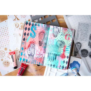 Sizzix Studio - Mark Montano - Clear Stamps and Stencils Set - Favorite Things