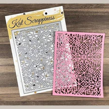 Load image into Gallery viewer, Kat Scrappiness Fancy Floral Background Die Set

