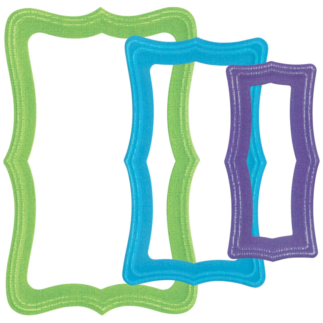 Sizzix Framelits Die Set 8PK - Fanciful Framelits Reversed, Doris Dotted Top Note