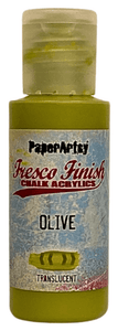 PaperArtsy Fresco Finish Chalk Acrylics Olive Translucent (FF228)
