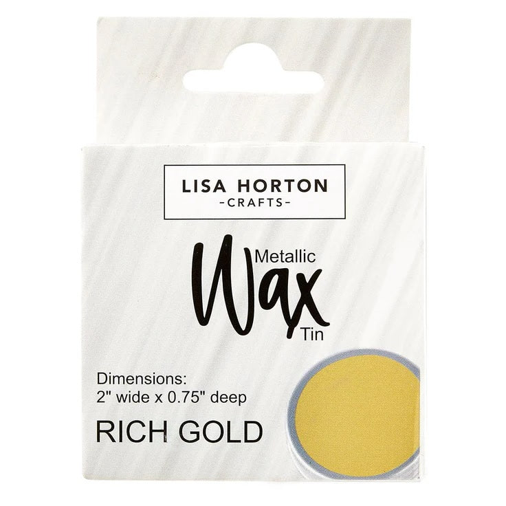 Lisa Horton Crafts Water Based Wax Tin - Rich Gold #871C (LHCIP185)