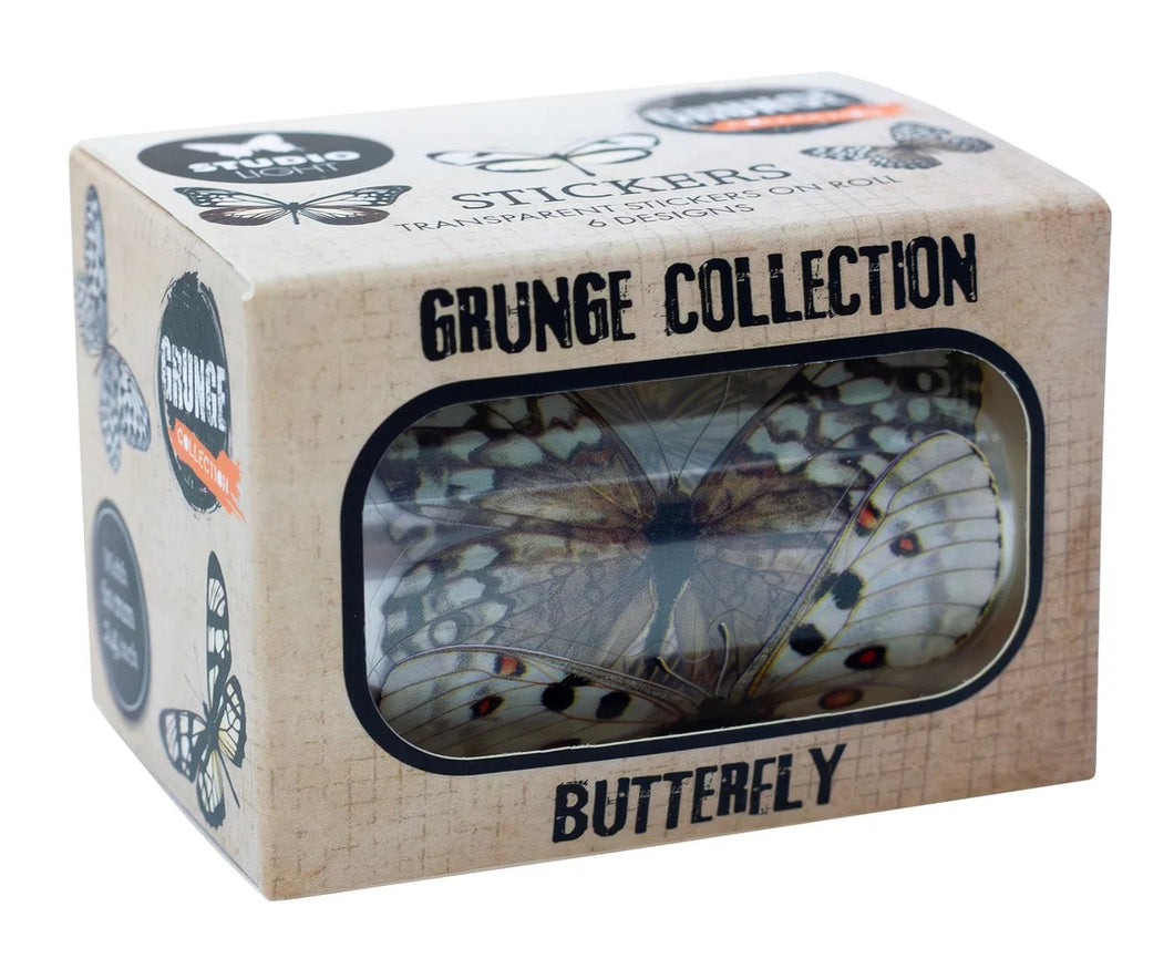 Studio Light Clear Stickers Butterfly Grunge Collection 5 meters (GR-STIC54 )