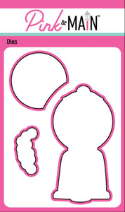 Pink & Main Gumballs Stamp & Matching Die set PM0590