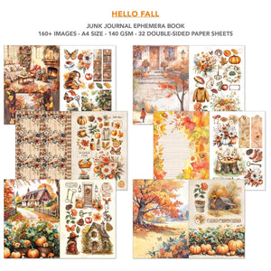 Ciao Bella Hello Fall Junk Journal & Ephemera Book A4 32/Pkg (CBB013)