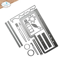 Load image into Gallery viewer, Elizabeth Craft Designs Annette Green Home Hobbies Die Set (2357)
