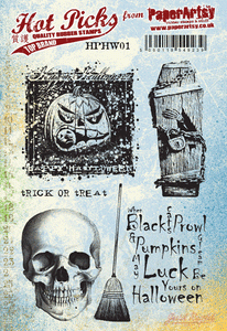 PaperArtsy Hot Picks Rubber Stamp Trick or Treat (HPHW01)