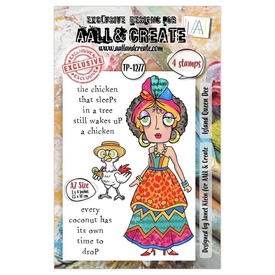 AALL and Create A7 Stamp Set - Island Queen Dee (TP-1277)