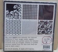 Jenni Bowlin Studio 4x4 Paper Pad Brown Transferware (MP212)