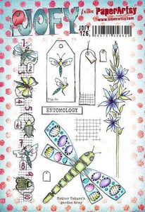 PaperArtsy Rubber Stamp Set Entomology designed by Jo Firth-Young  (JOFY126)