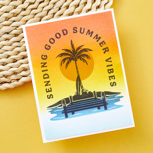 Spellbinders BetterPress Society June 2024 Plate Summer Vibes (BPS-002)