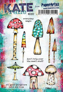 PaperArtsy Rubber Stamp Set by Kate Crane (KC012)