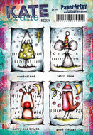 PaperArtsy Rubber Stamp Set by Kate Crane (KC024)