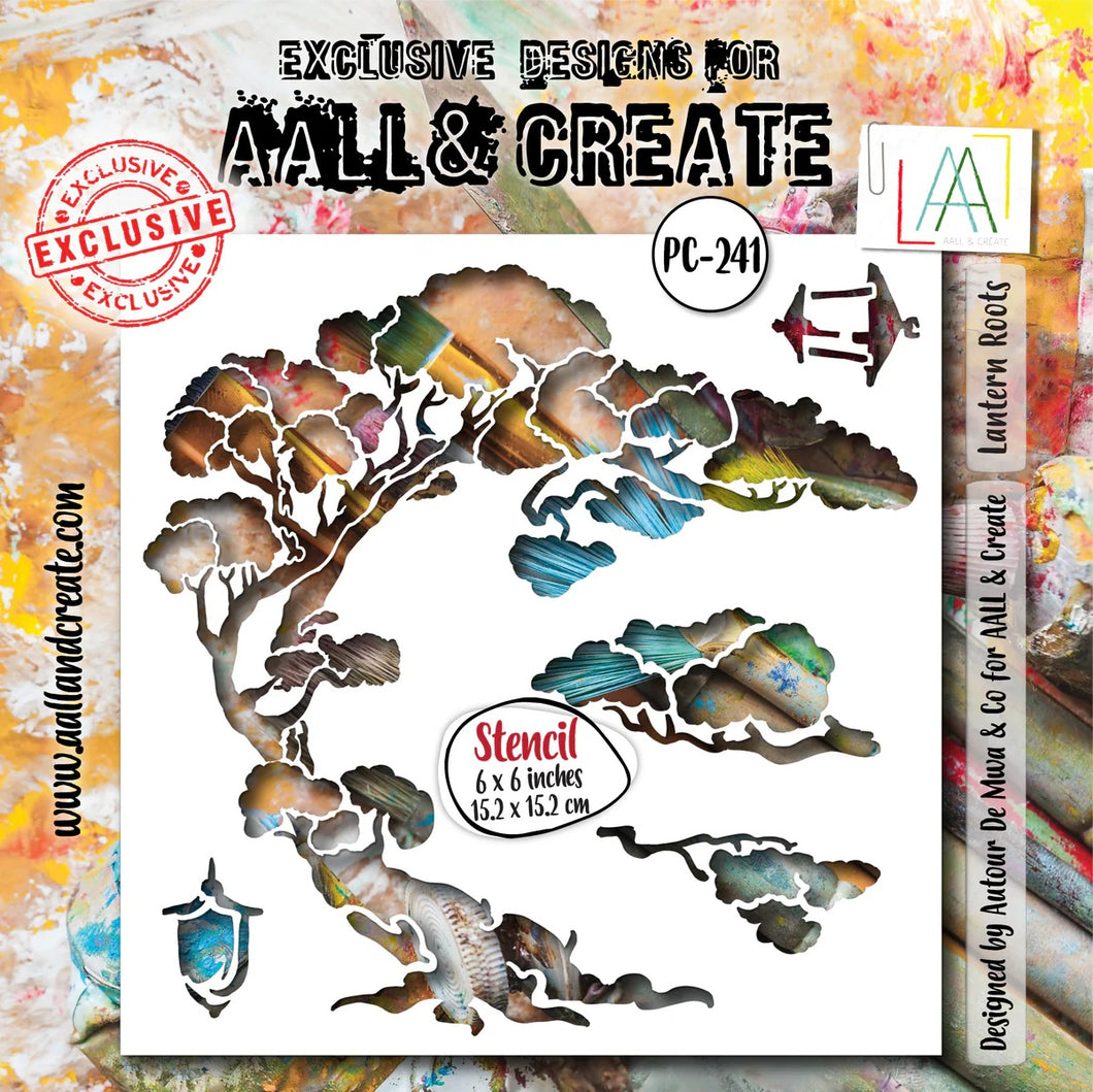 AALL & CREATE Stencil Lantern Roots #PC-241