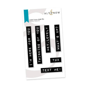 Altenew Sentiment Stamp Set Label Love Add-on (ALT7499)