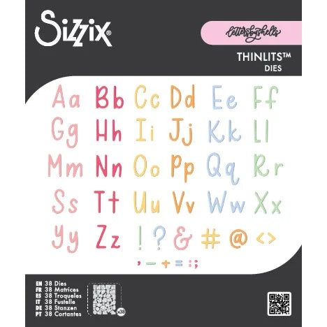 Sizzix Thinlits Simple Letters Alphabet Dies by Letters by Shells