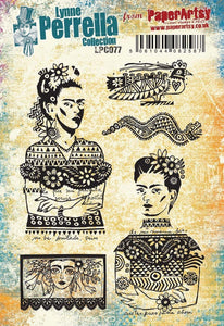 PaperArtsy Electica3 Rubber Stamp   Lynne Perrella (LPC077)
