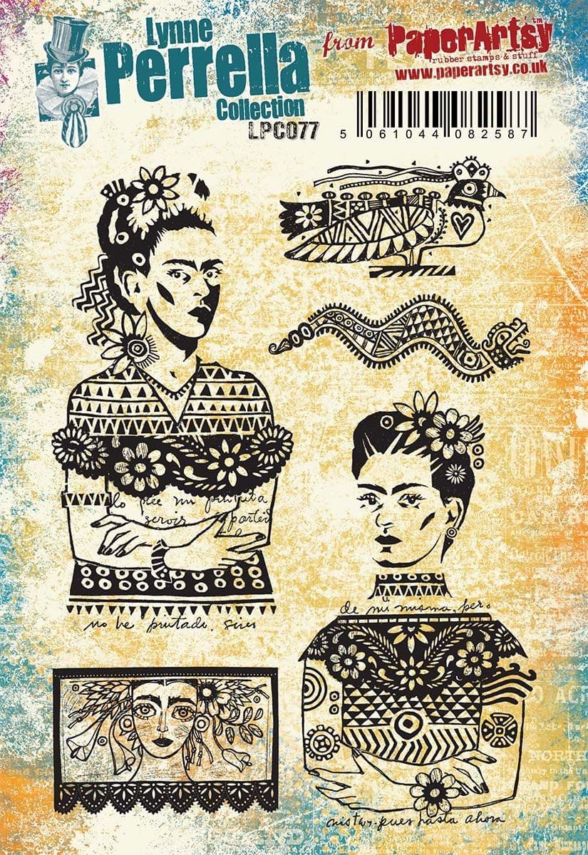 PaperArtsy Electica3 Rubber Stamp   Lynne Perrella (LPC077)