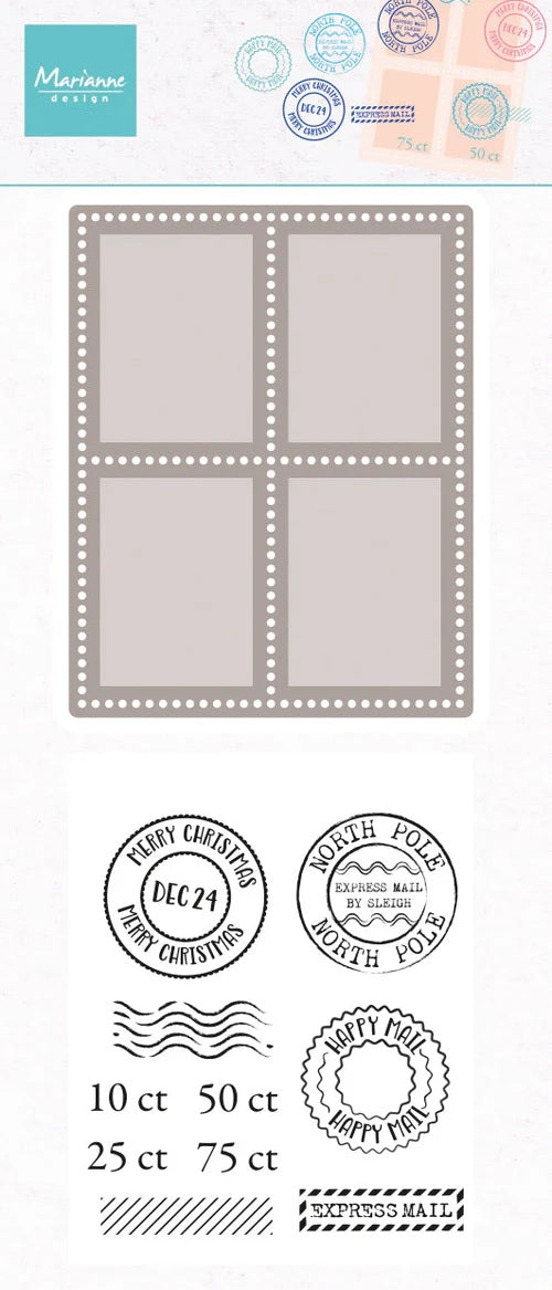 Marianne Design Stamp & Die Set - Postage Stamp (CS1177)