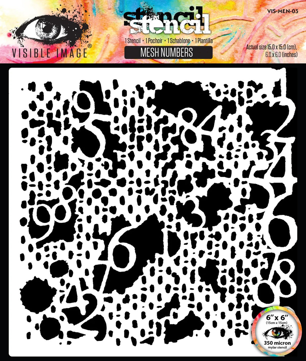 Visible Image Stencil Mesh Numbers (VIS-MEN-03 )