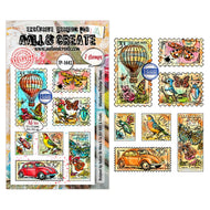 AALL & CREATE A6 Stamp Set Miniature Postage Stamps (TP-1443)