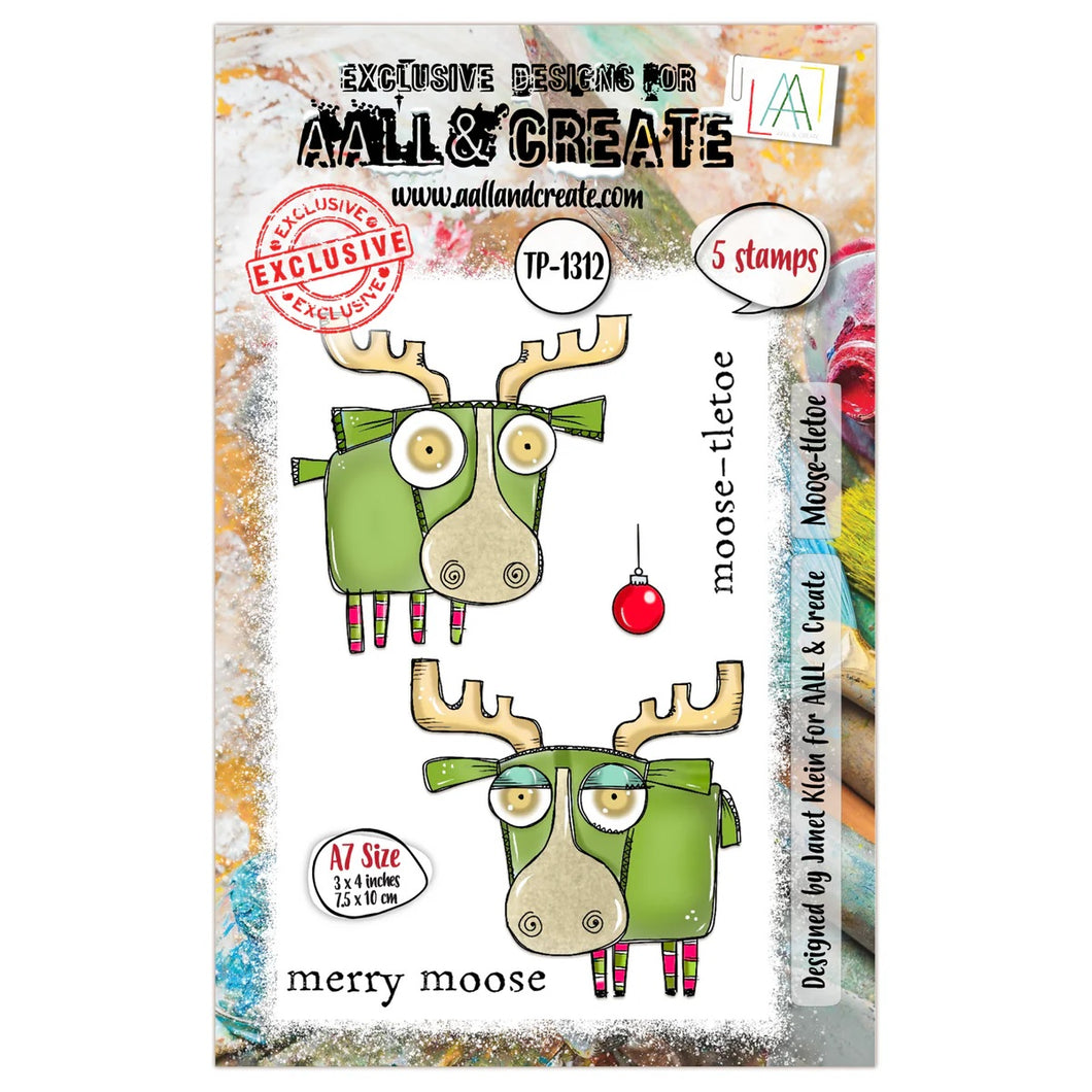 AALL and Create A7 Stamp Set - Moose-tletoe (TP-1312)