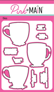 Pink & Main Summer Mugs Stamp and Die Set