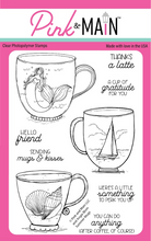 Load image into Gallery viewer, Pink &amp; Main Summer Mugs Stamp and Die Set
