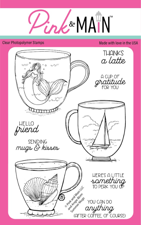 Pink & Main Summer Mugs Stamp and Die Set