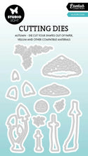 Load image into Gallery viewer, Studio Light Cutting Dies Mushrooms Essentials 13 Pieces
