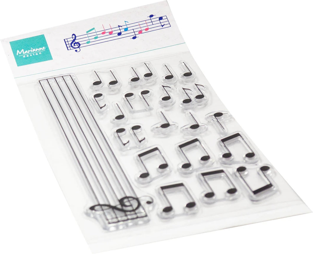 Marianne Design Musical Notes Stamp Set (CS1175)