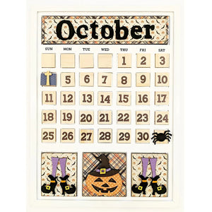 Foundations Décor Magnetic Calendar Set October (40196-2)
