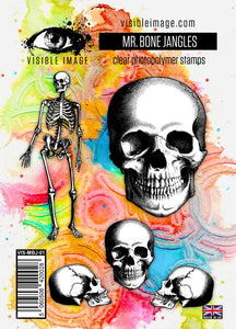 Visible Image Mr. Bone Jangles 4 in x 6 in Stamp Set (VIS-MBJ-01)