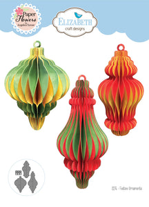 Elizabeth Craft Designs Festive Holly Collection Festive Ornaments (2276)