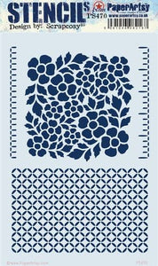 PaperArtsy Stencil designed by Scrapcosy (PS470)
