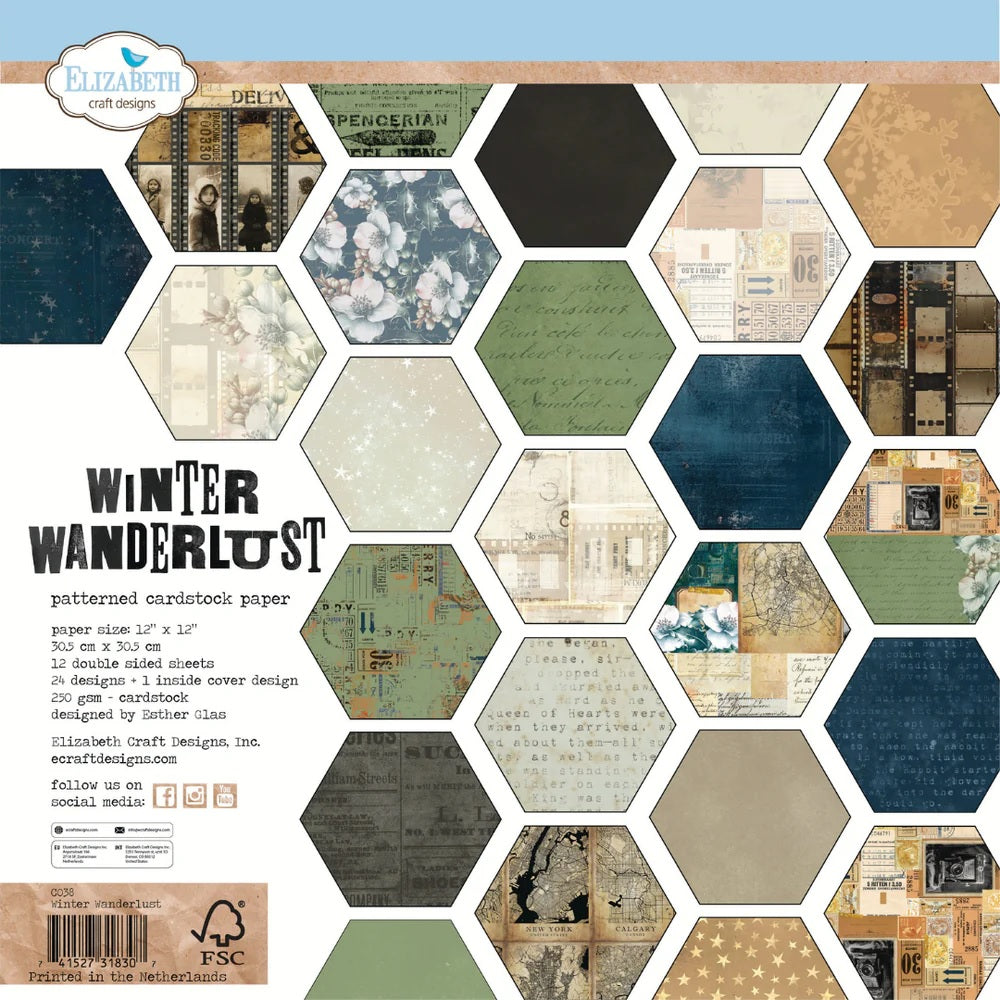 Elizabeth Craft Designs Winter Wonderland Paper collection  (C038)