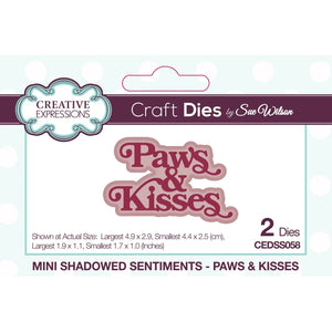 Creative Expressions Craft Dies  Paws and Kisses (CEDSS055)