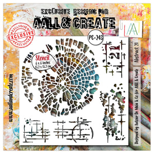 AALL and Create - 6"x6" Stencil - Abstract 21